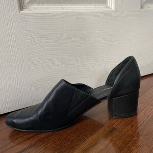 INTENTIONALLY BLANK Black Block Heel Loafers